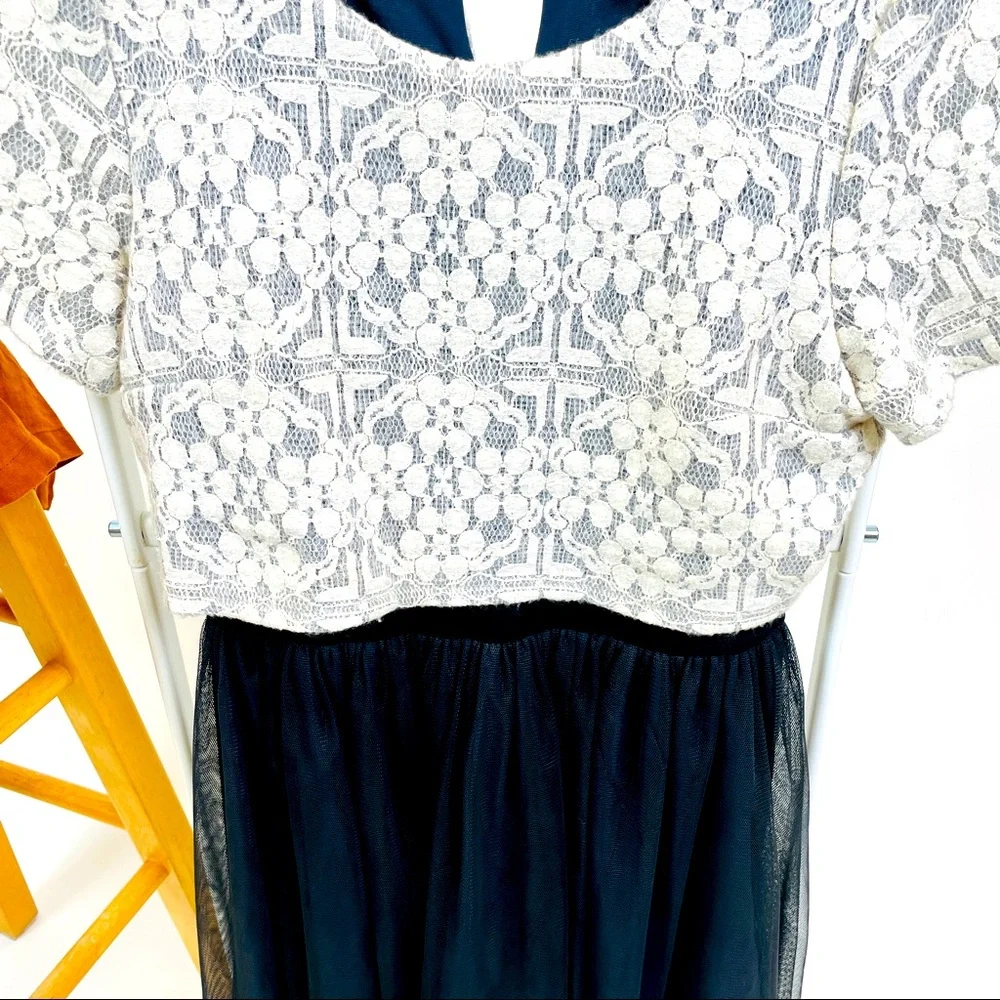 Anthropologie Weston Laced Tulle Dress | Size S - Picture 7 of 10